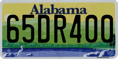 AL license plate 65DR400