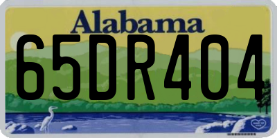 AL license plate 65DR404