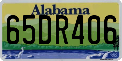 AL license plate 65DR406