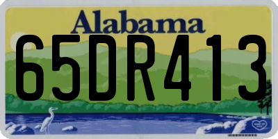 AL license plate 65DR413