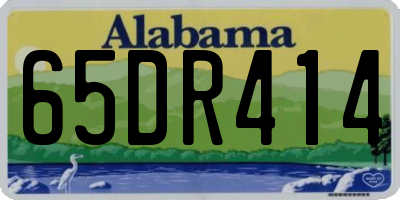 AL license plate 65DR414