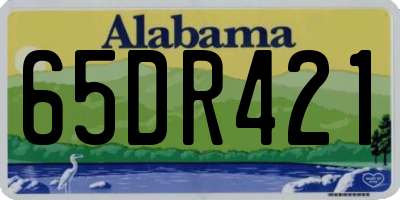 AL license plate 65DR421