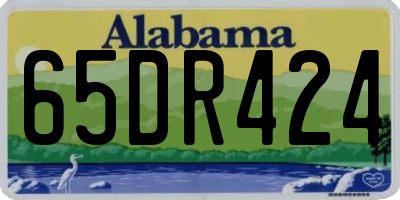 AL license plate 65DR424