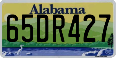 AL license plate 65DR427