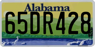 AL license plate 65DR428