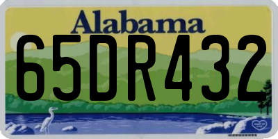 AL license plate 65DR432