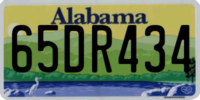 AL license plate 65DR434