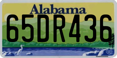 AL license plate 65DR436