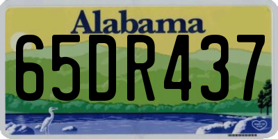 AL license plate 65DR437