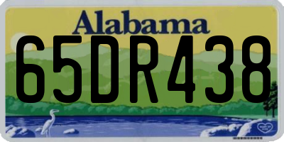 AL license plate 65DR438