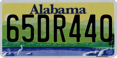 AL license plate 65DR440