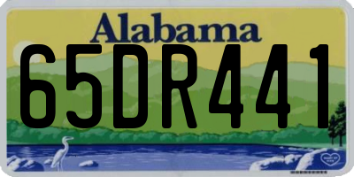 AL license plate 65DR441