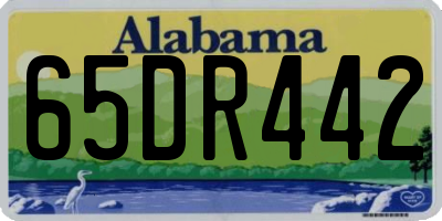 AL license plate 65DR442