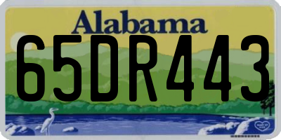 AL license plate 65DR443