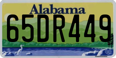 AL license plate 65DR449