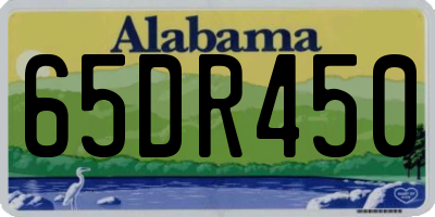 AL license plate 65DR450