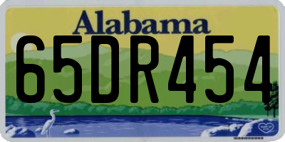 AL license plate 65DR454