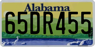 AL license plate 65DR455
