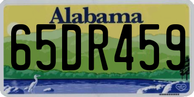AL license plate 65DR459