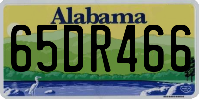 AL license plate 65DR466