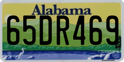 AL license plate 65DR469