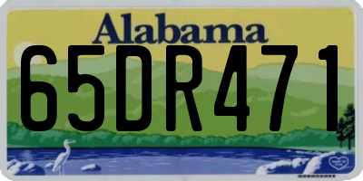 AL license plate 65DR471