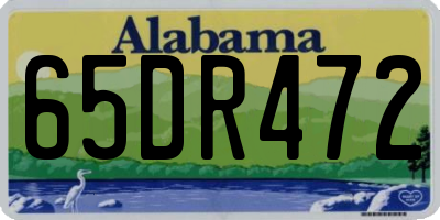 AL license plate 65DR472