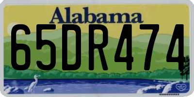 AL license plate 65DR474