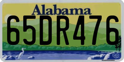 AL license plate 65DR476