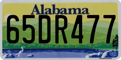 AL license plate 65DR477