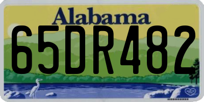 AL license plate 65DR482