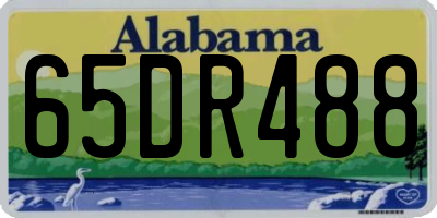 AL license plate 65DR488