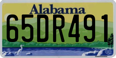 AL license plate 65DR491
