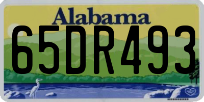 AL license plate 65DR493