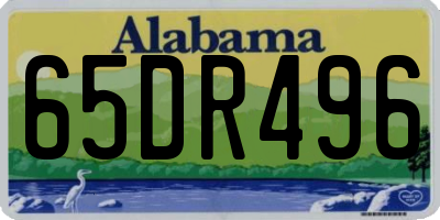 AL license plate 65DR496
