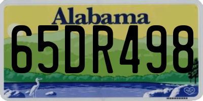 AL license plate 65DR498