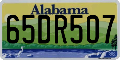 AL license plate 65DR507