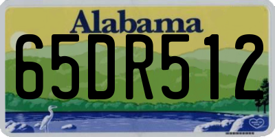 AL license plate 65DR512