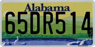 AL license plate 65DR514