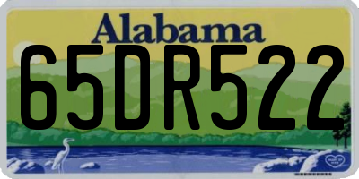 AL license plate 65DR522