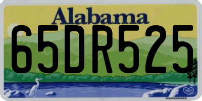 AL license plate 65DR525