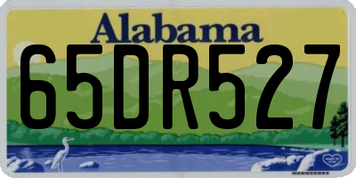 AL license plate 65DR527