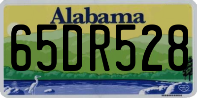 AL license plate 65DR528