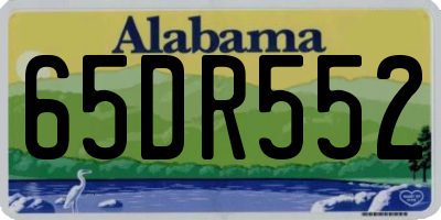 AL license plate 65DR552
