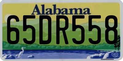 AL license plate 65DR558