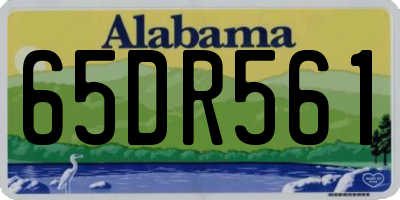 AL license plate 65DR561