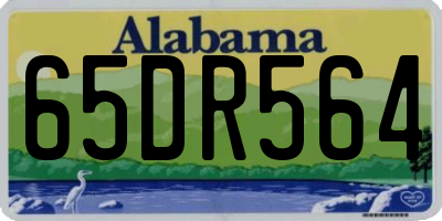 AL license plate 65DR564