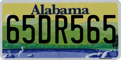 AL license plate 65DR565