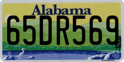 AL license plate 65DR569