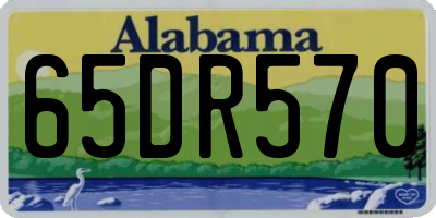 AL license plate 65DR570